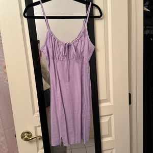 NWT Wild Fable Ruched Linen Slip Dress